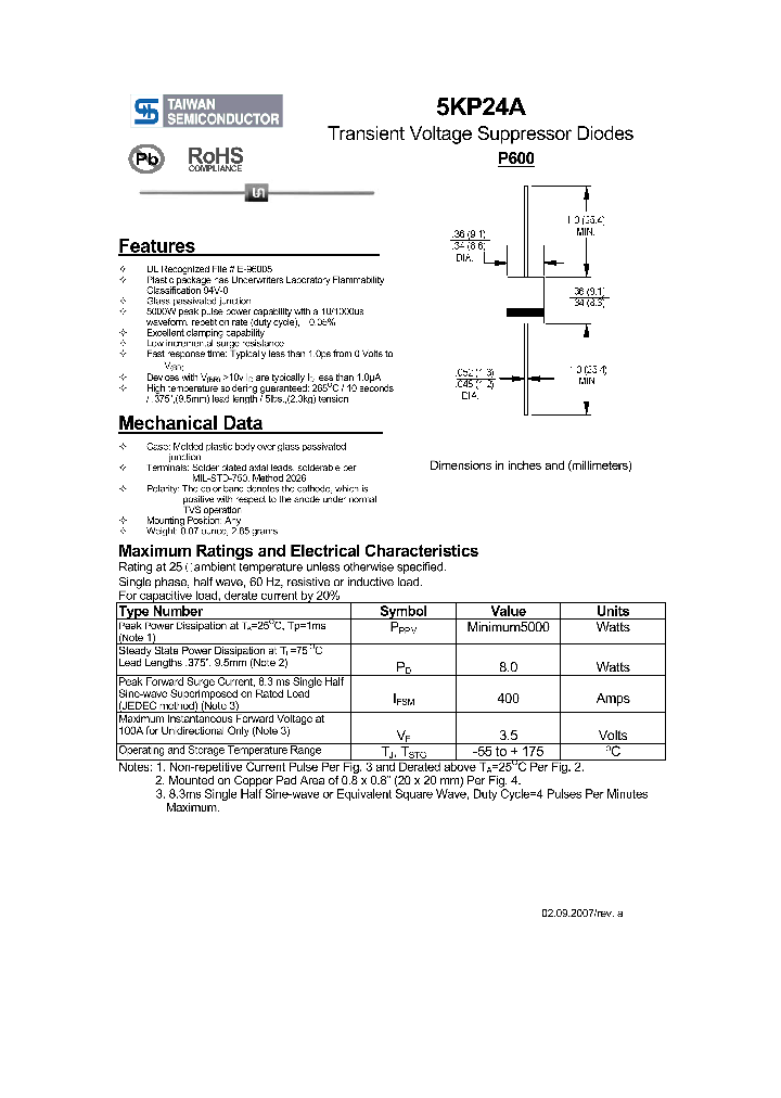 5KP24A_4341481.PDF Datasheet