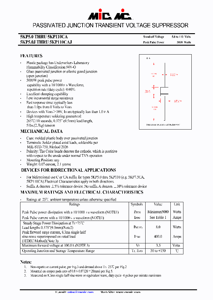 5KP36AJ_4460866.PDF Datasheet