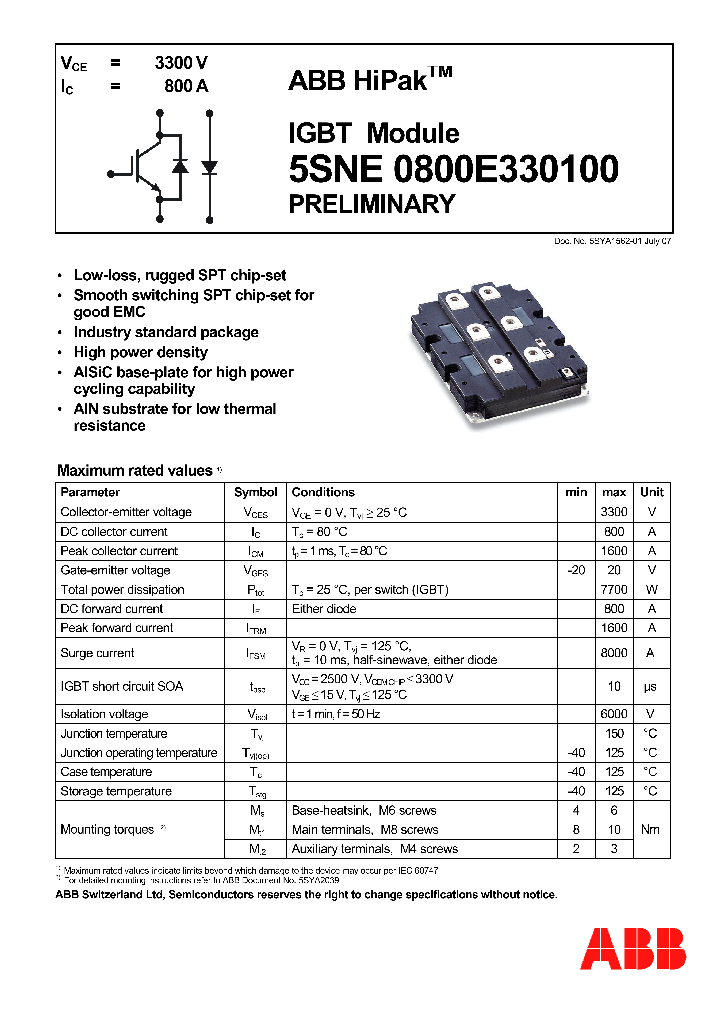 5SNE0800E3301_4376358.PDF Datasheet