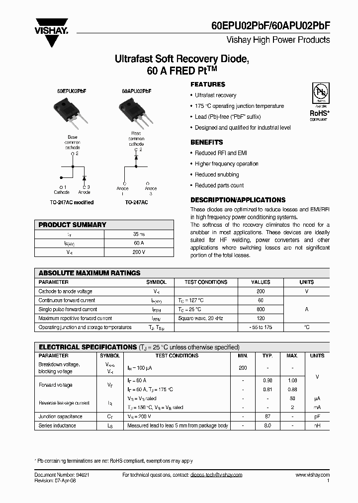 60APU02PBF_4250157.PDF Datasheet