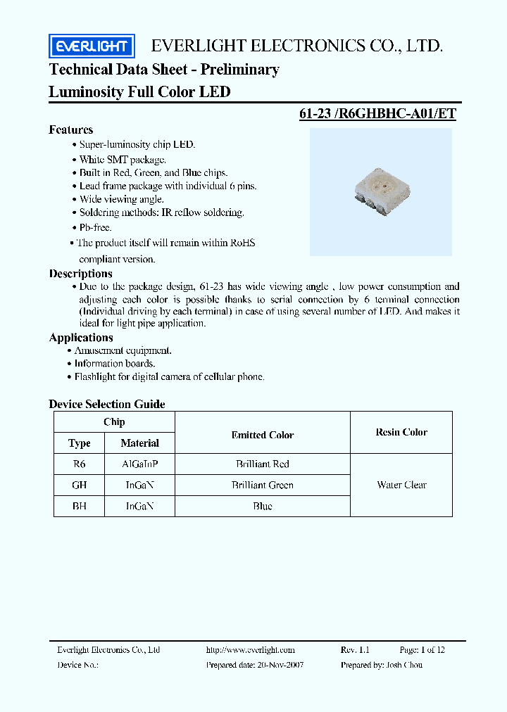 61-23-R6GHBHC-A01_4165484.PDF Datasheet