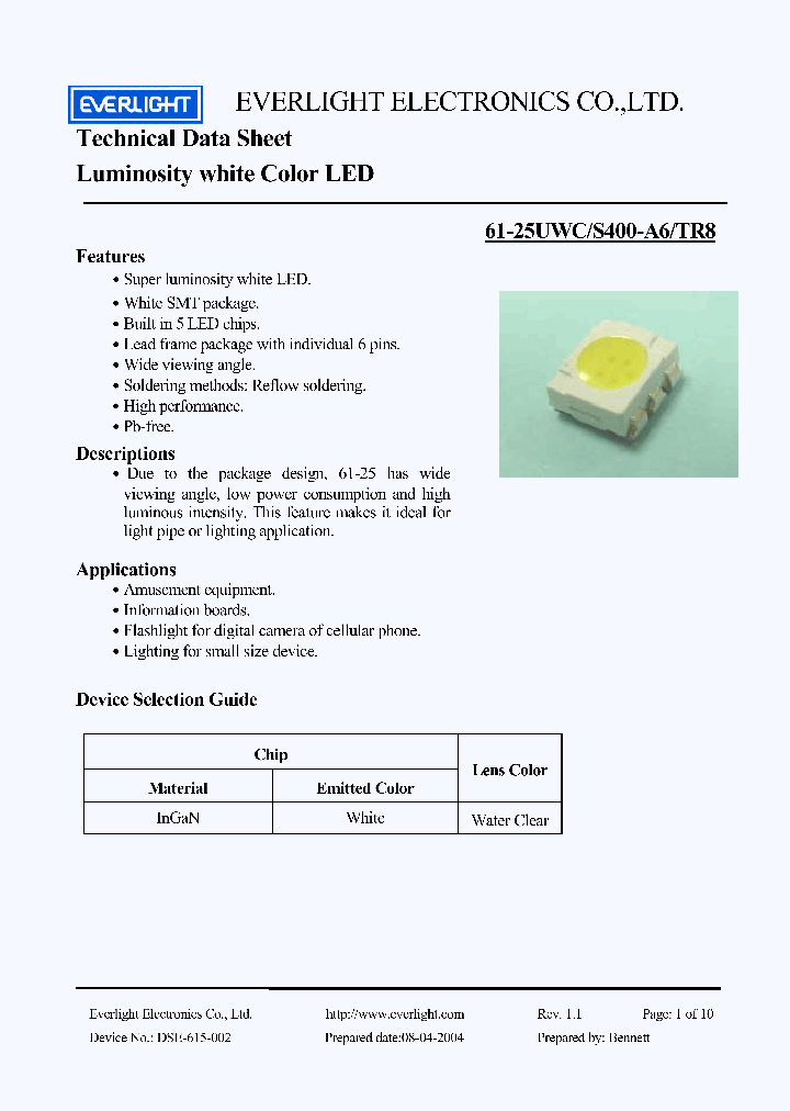 61-25UWCS400-A6TR8_4376838.PDF Datasheet