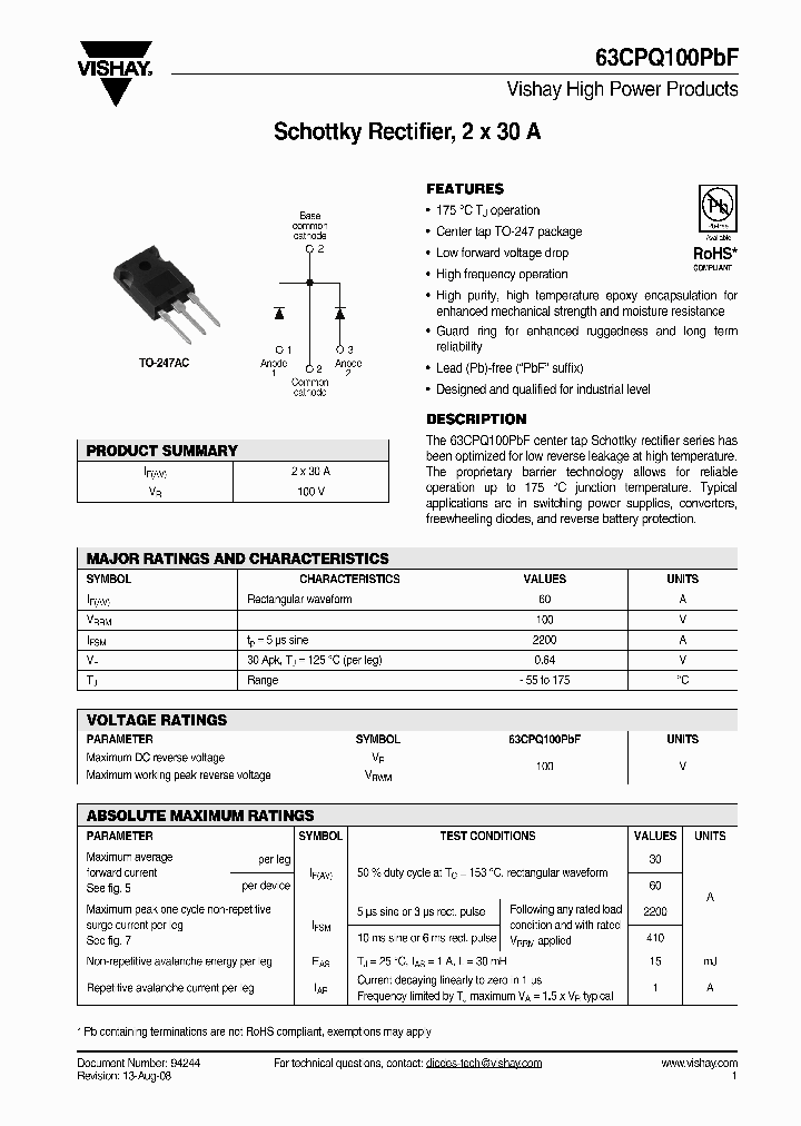 63CPQ100PBF_4694205.PDF Datasheet