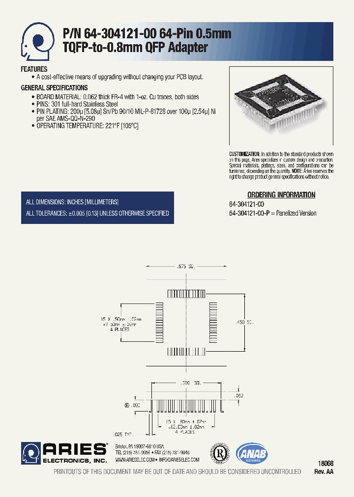 64-304121-00_4703607.PDF Datasheet