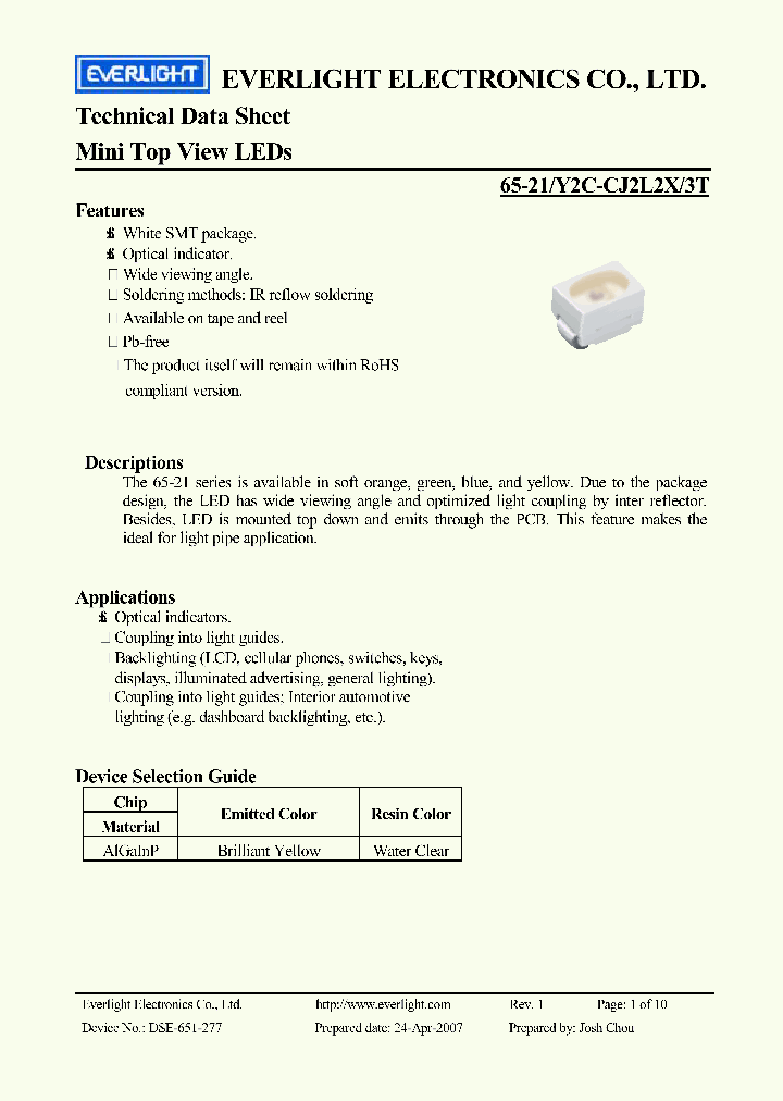 65-21-Y2C-CJ2L2X-3T_4420203.PDF Datasheet