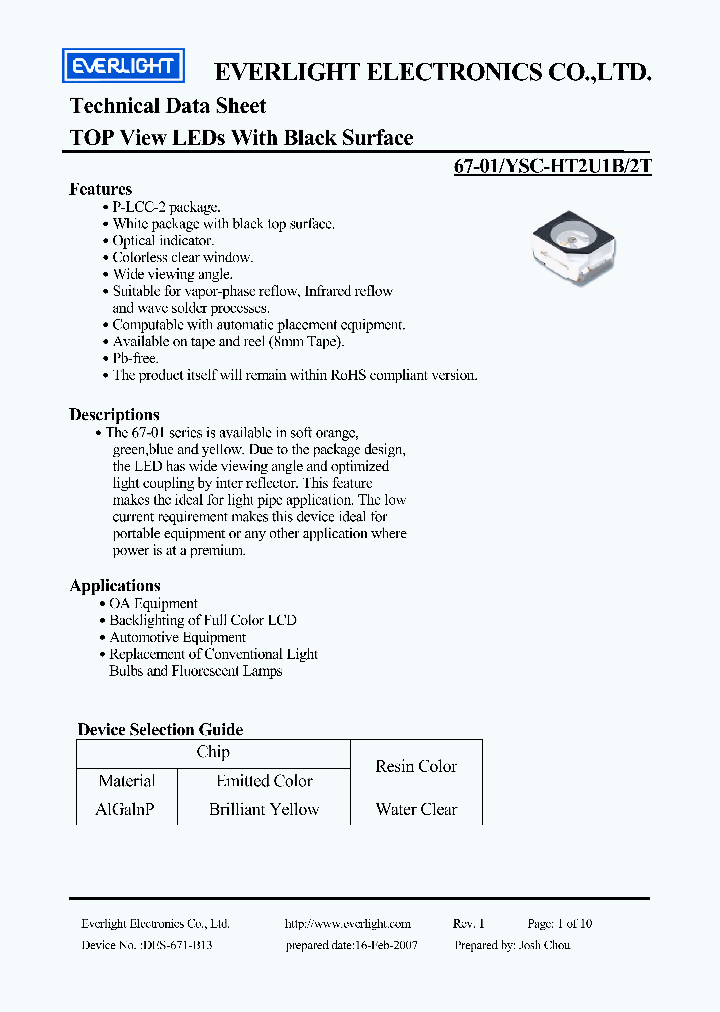 67-01-YSC-HT2U1B-2T_4400987.PDF Datasheet