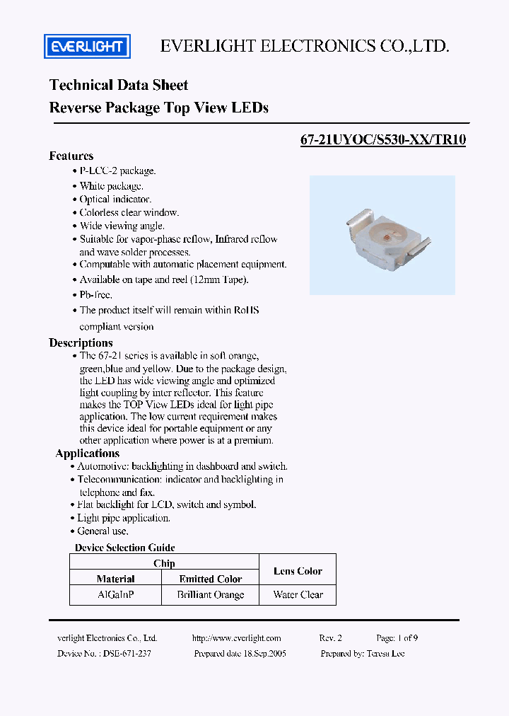 67-21UYOC-S530-A2-TR10_4385343.PDF Datasheet