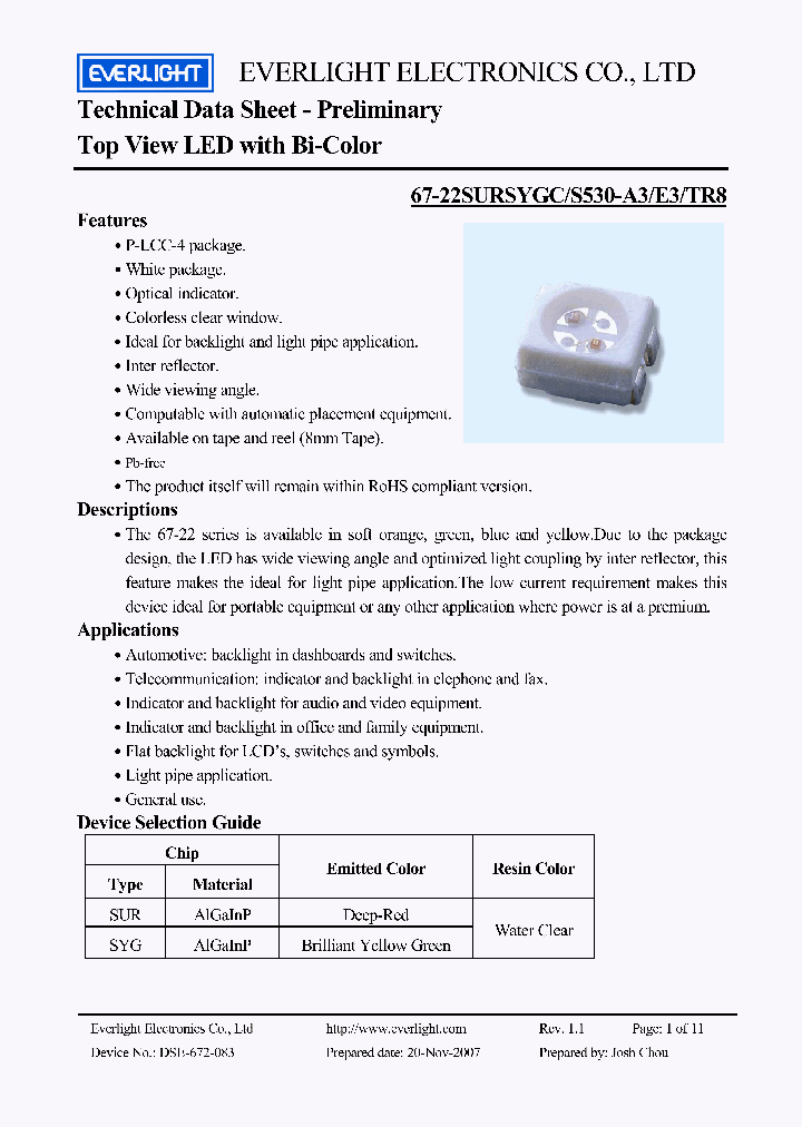 67-22SURSYGC-S530-A3-E3_4667019.PDF Datasheet