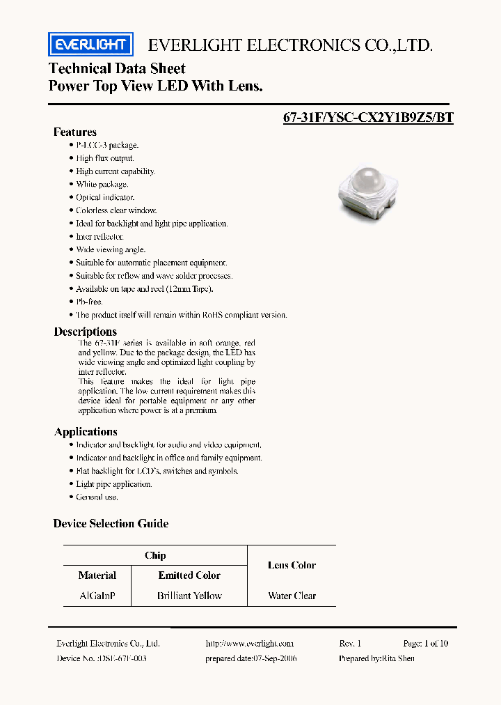 67-31F-YSC-CX2Y1B9Z5-BT_4400984.PDF Datasheet