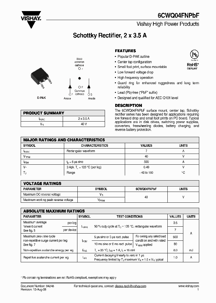 6CWQ04FNPBF_4620946.PDF Datasheet