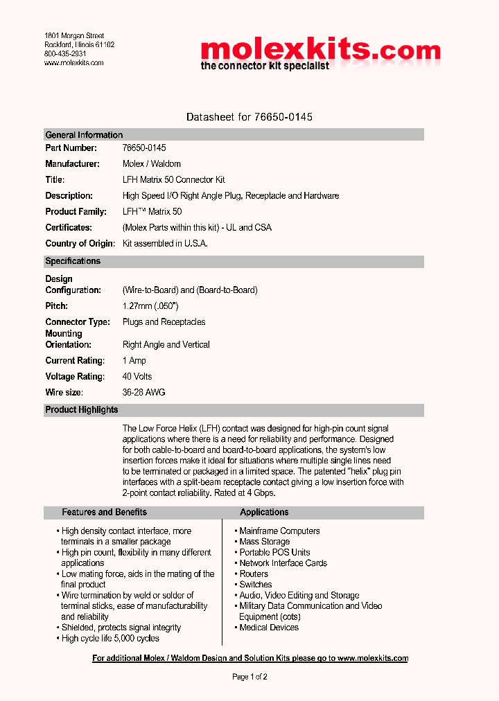70928-2001_4897719.PDF Datasheet