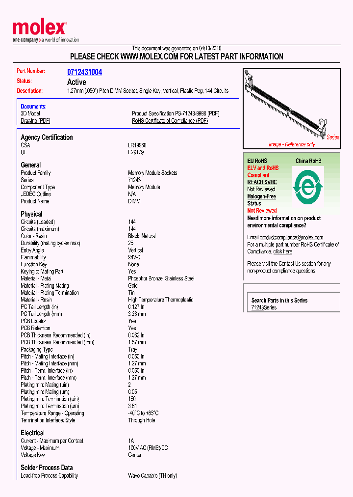 71243-1004_4902777.PDF Datasheet