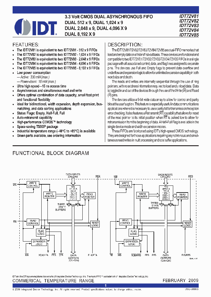 72V85L15PAG_4510796.PDF Datasheet