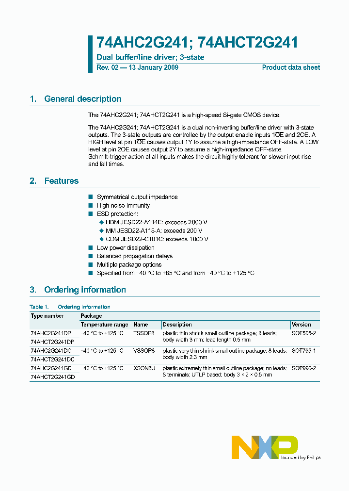 74AHC2G241DC_4850570.PDF Datasheet