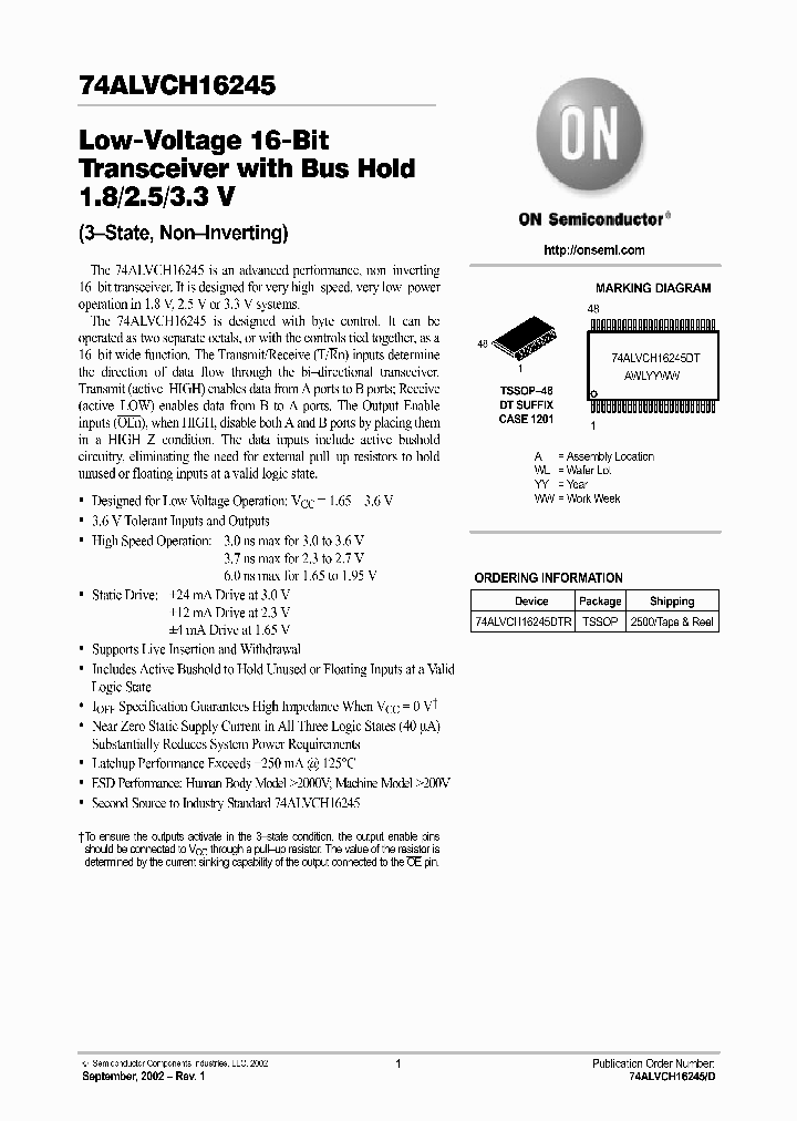 74ALVCH16245_4330576.PDF Datasheet