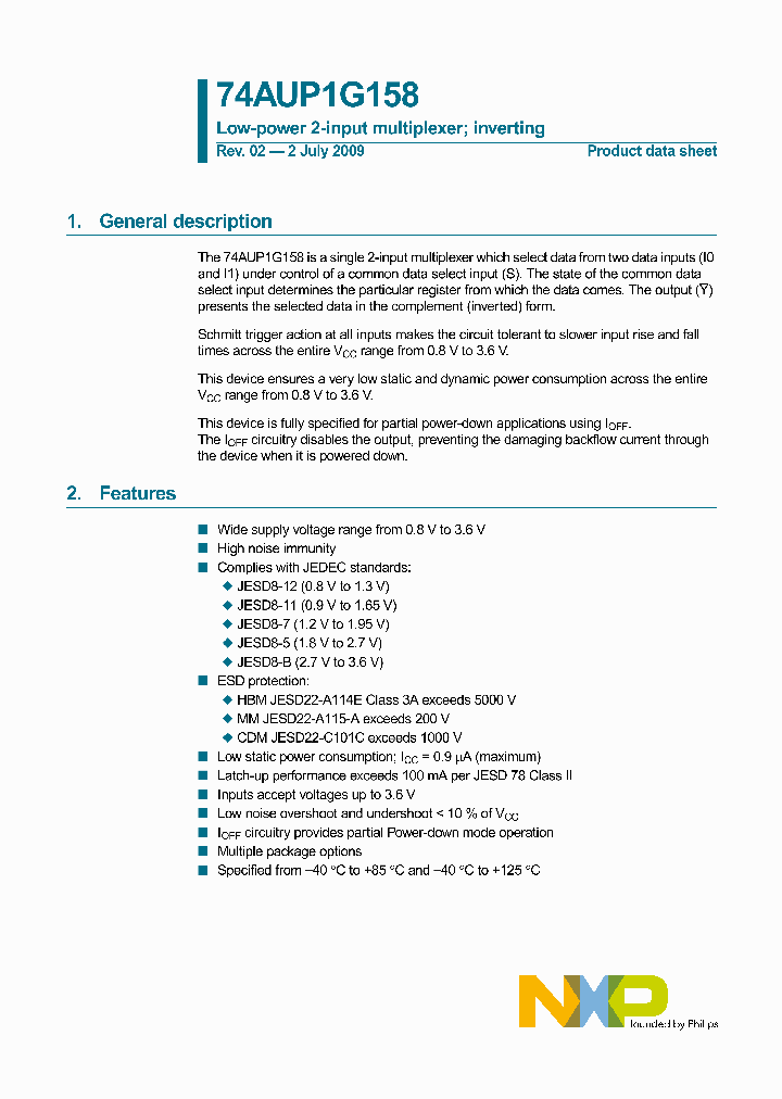 74AUP1G158_4782172.PDF Datasheet