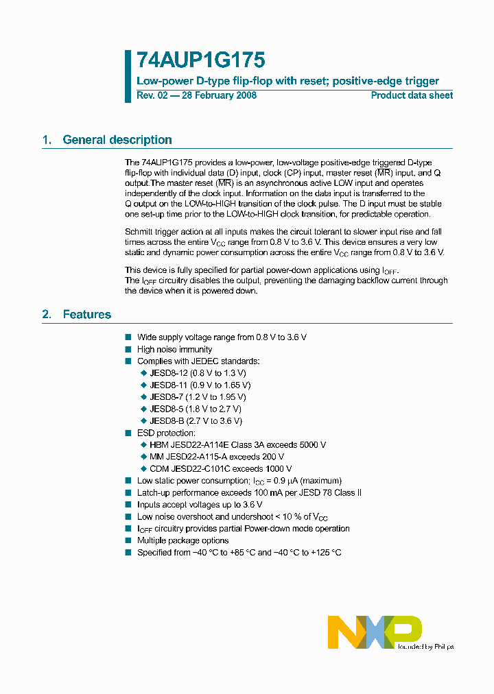 74AUP1G175GF_4646358.PDF Datasheet