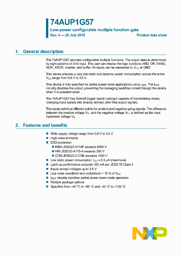 74AUP1G57GMAC_4851952.PDF Datasheet