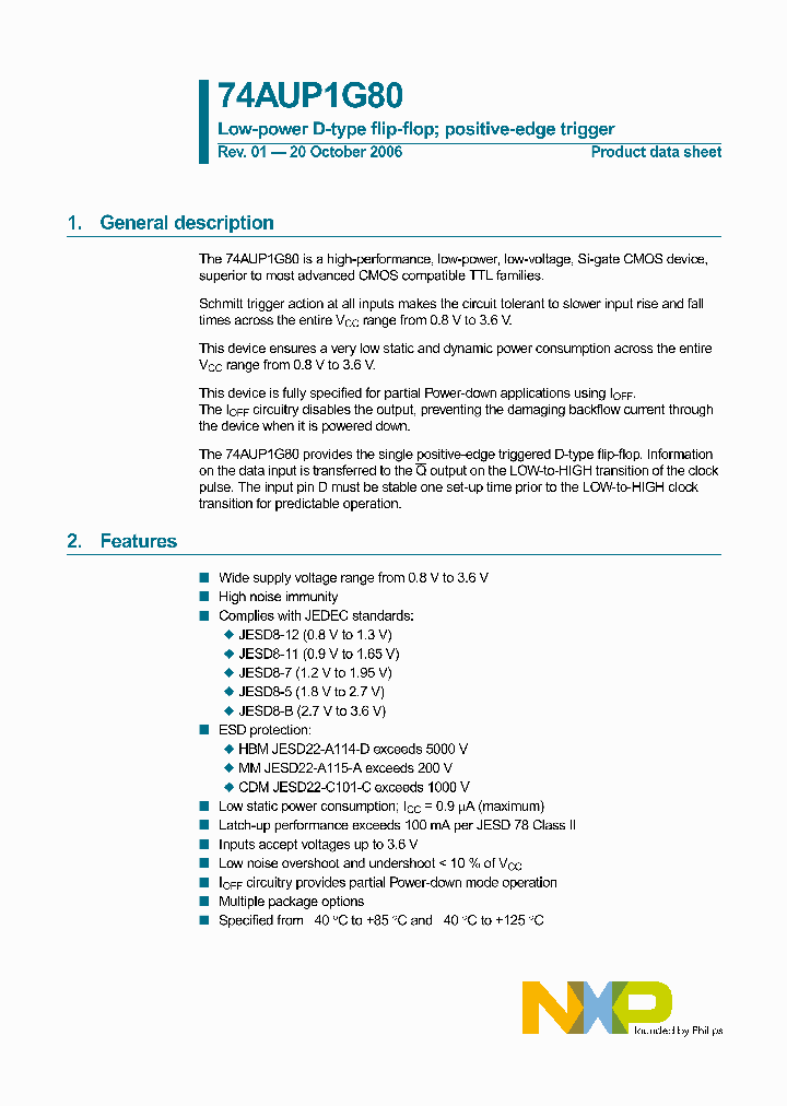 74AUP1G80_4631626.PDF Datasheet