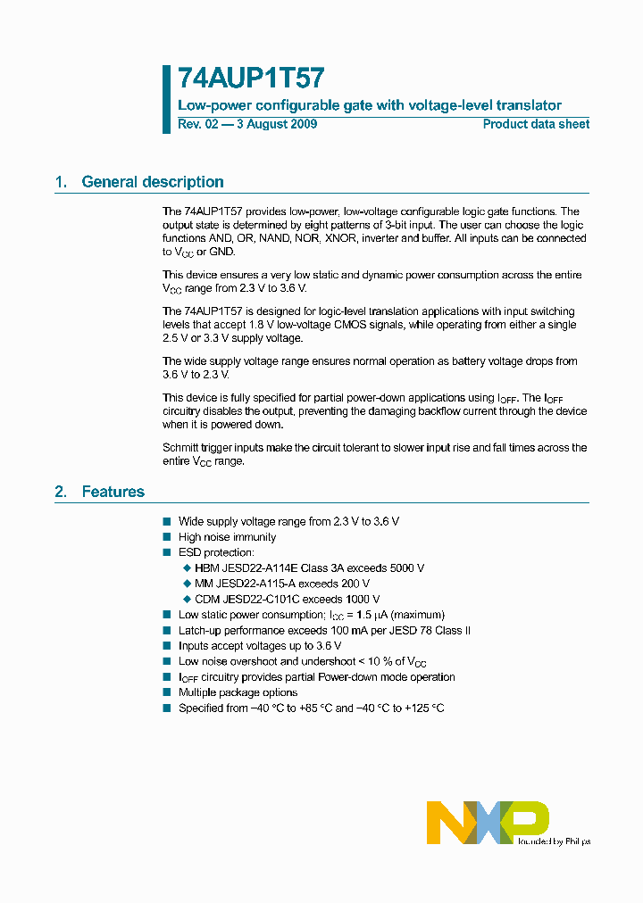 74AUP1T57GF_4690510.PDF Datasheet