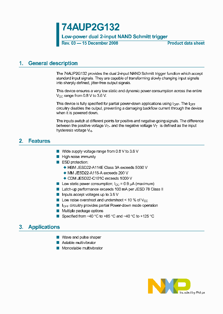 74AUP2G132_4778842.PDF Datasheet