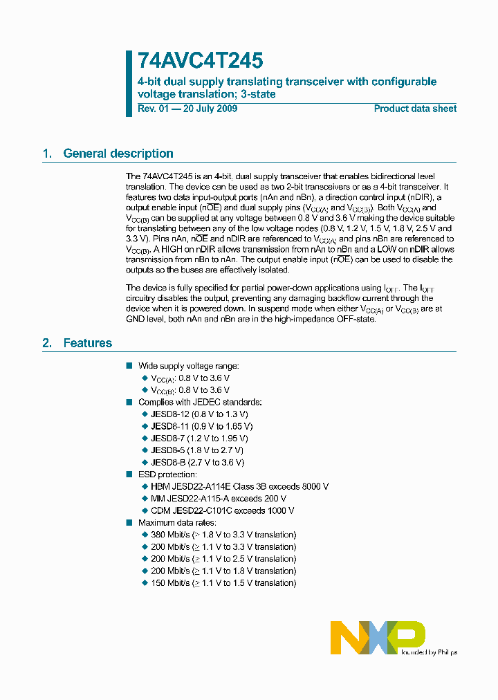 74AVC4T245_4841455.PDF Datasheet