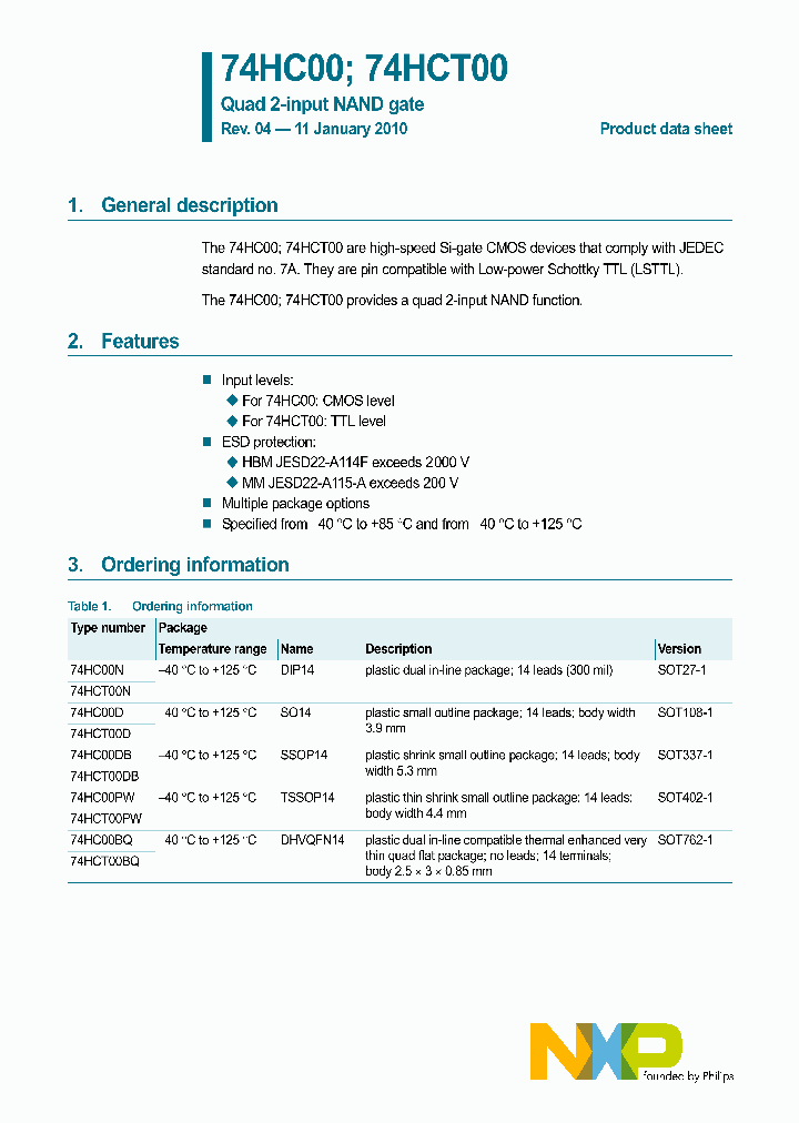74HC00_4543592.PDF Datasheet