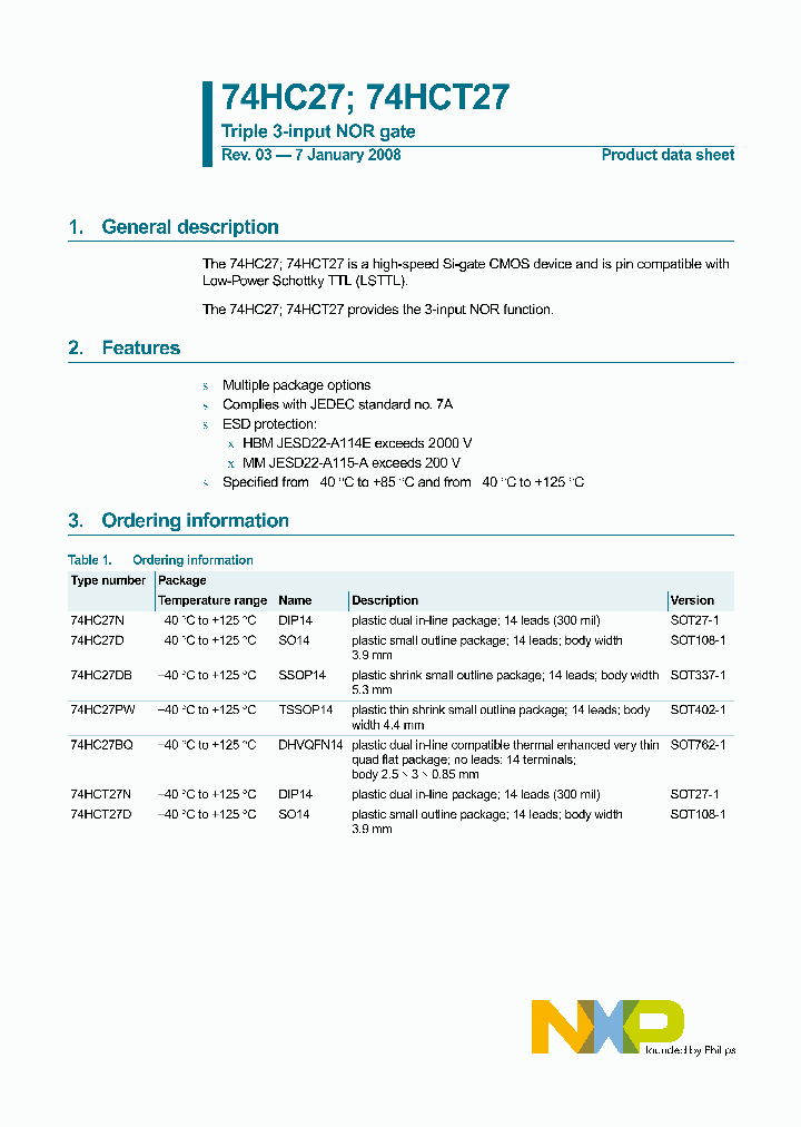 74HC27_4217490.PDF Datasheet