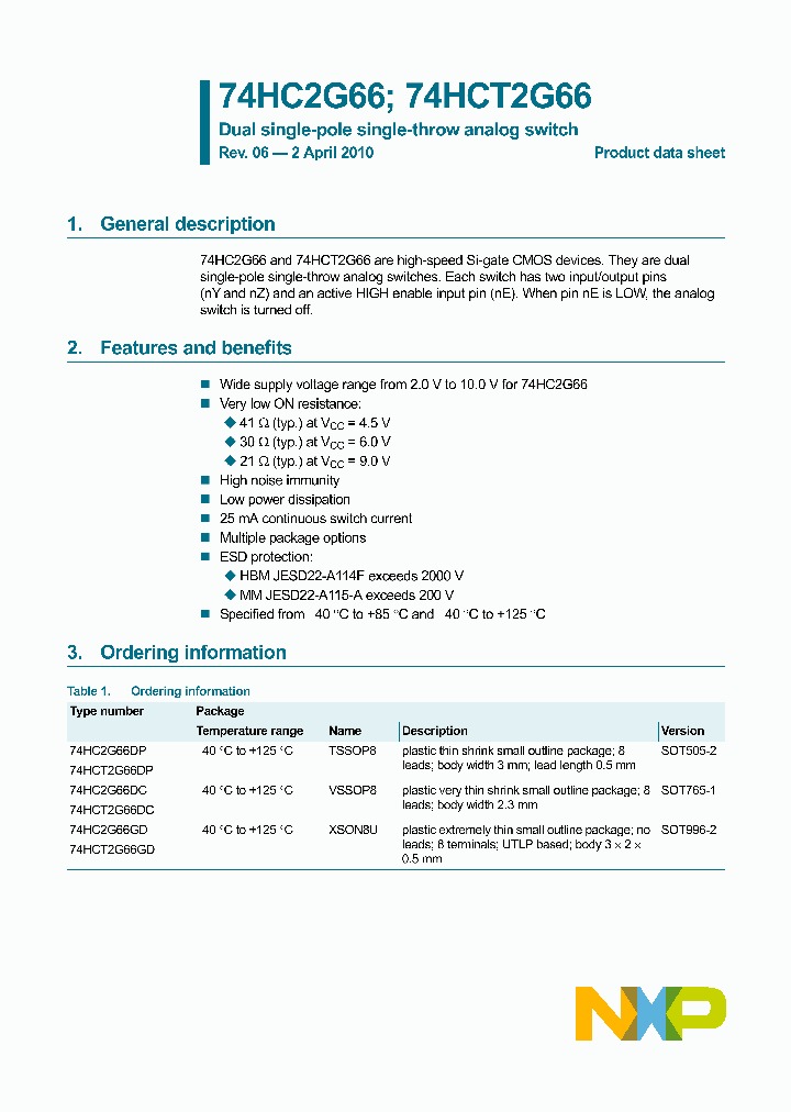 74HC2G66_4787838.PDF Datasheet