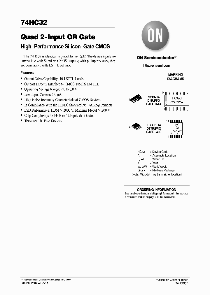 74HC32_4582698.PDF Datasheet