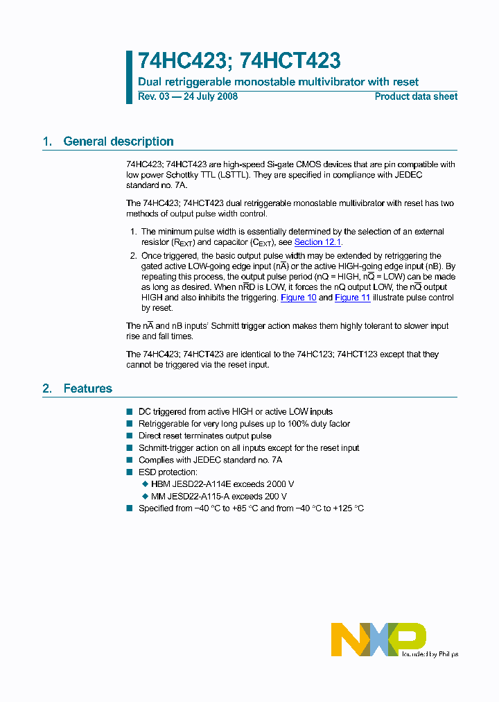 74HC423_4625818.PDF Datasheet