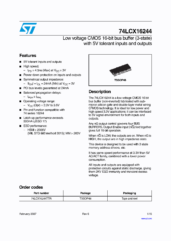 74LCX1624407_4297591.PDF Datasheet
