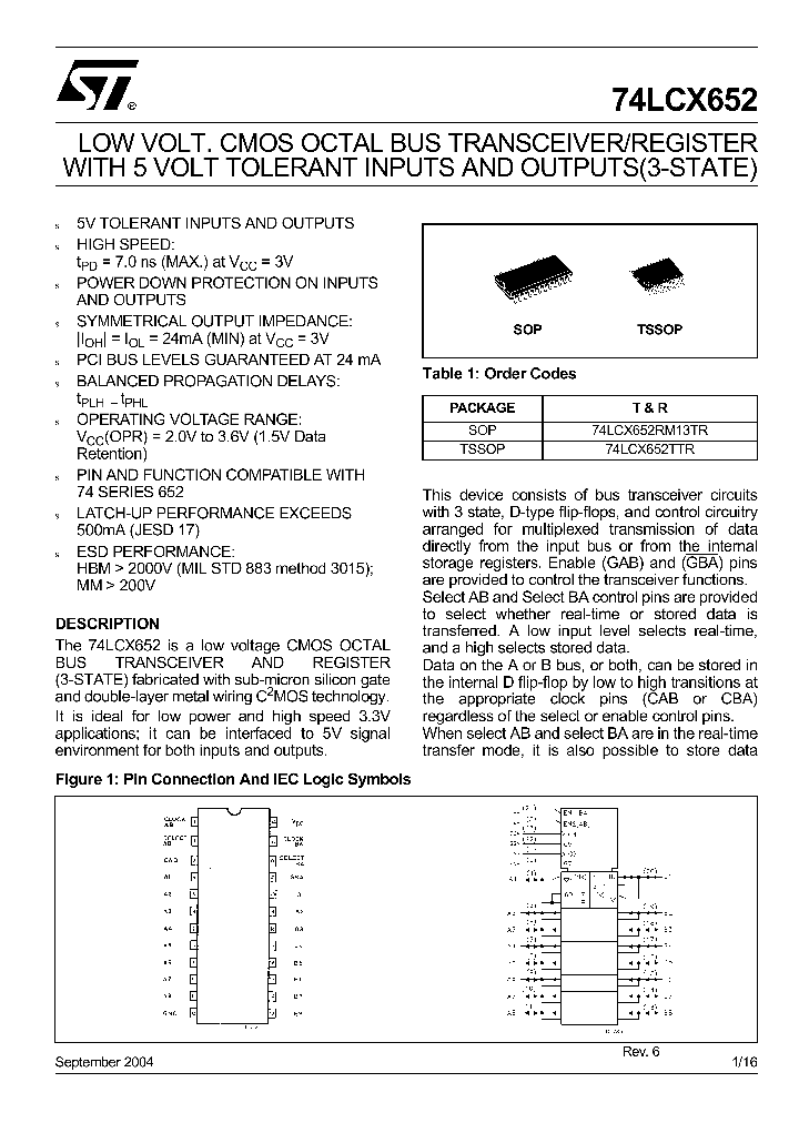 74LCX652RM13TR_4788619.PDF Datasheet