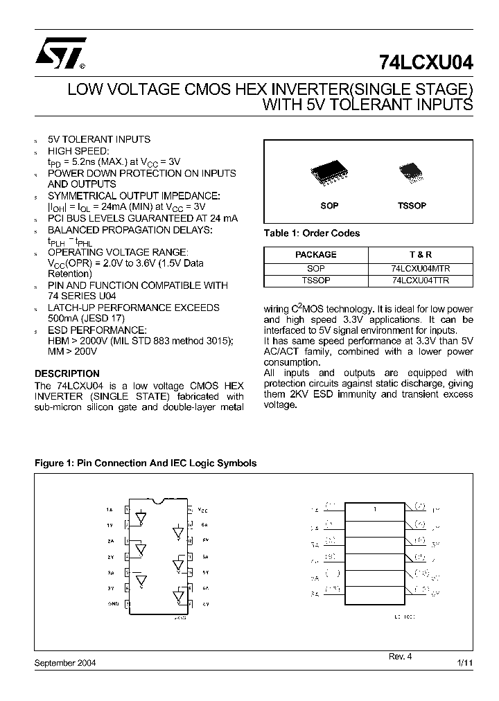 74LCXU04TTR_4806132.PDF Datasheet