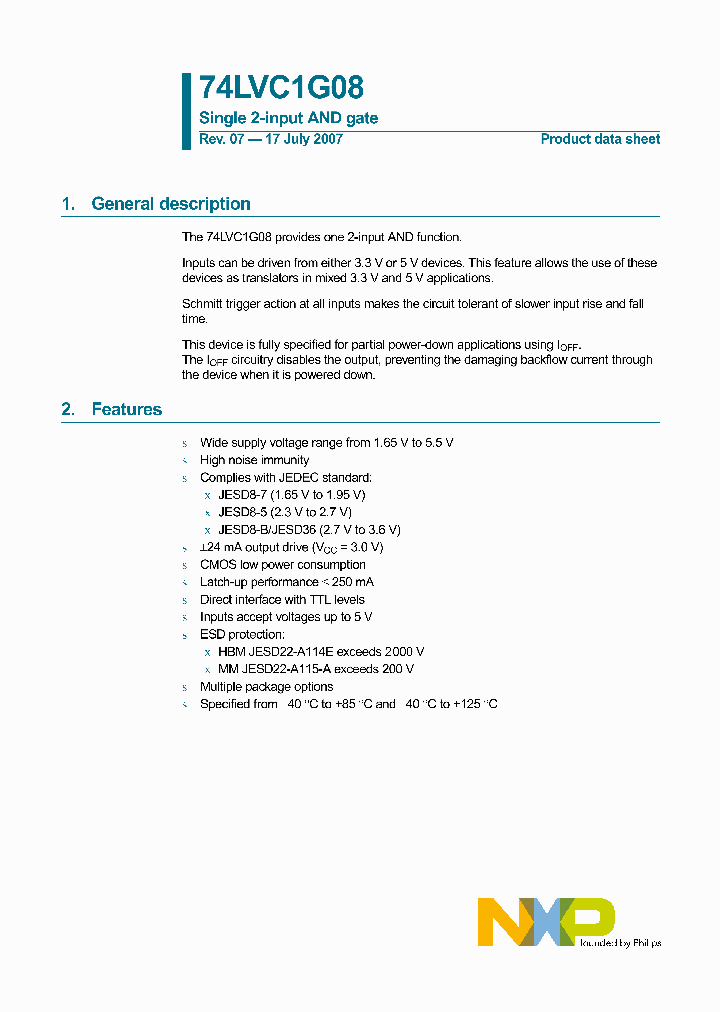 74LVC1G08_4637929.PDF Datasheet