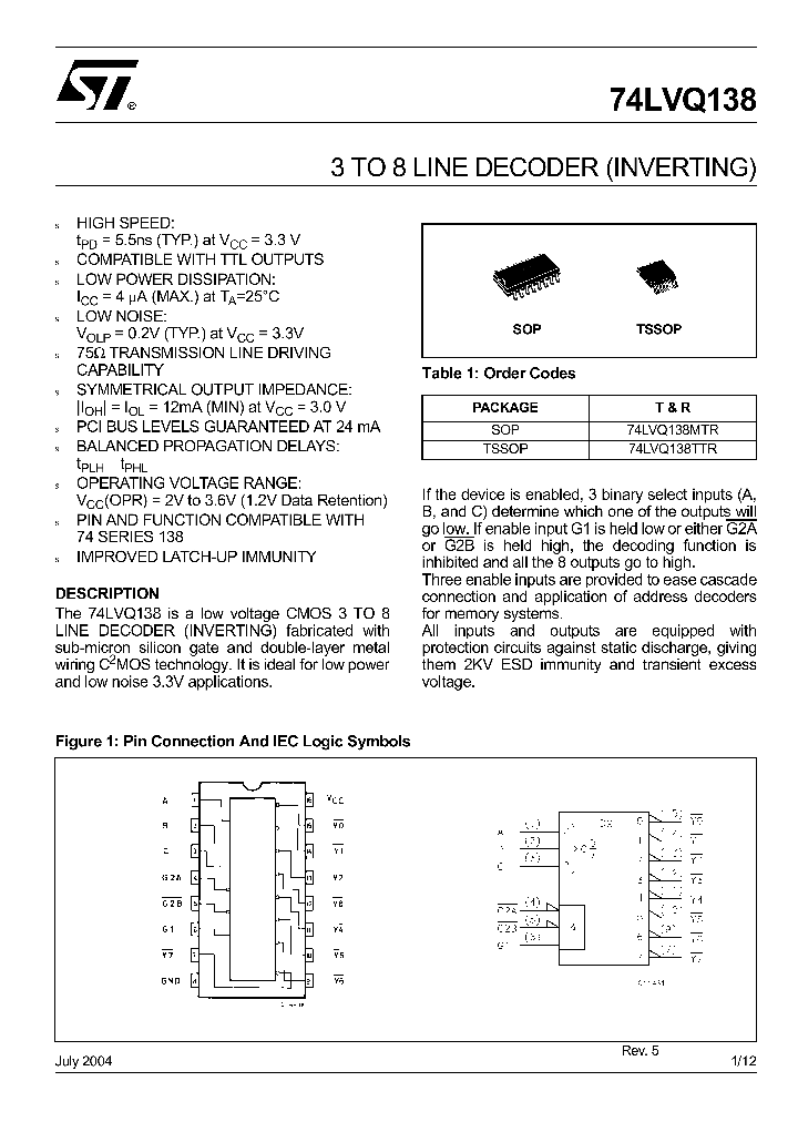 74LVQ138_4373653.PDF Datasheet
