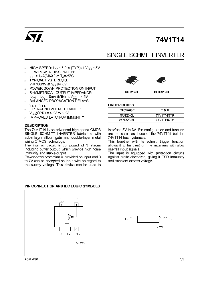 74V1T14STR_4343041.PDF Datasheet