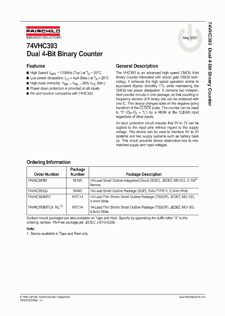 74VHC393MTCX_4782484.PDF Datasheet