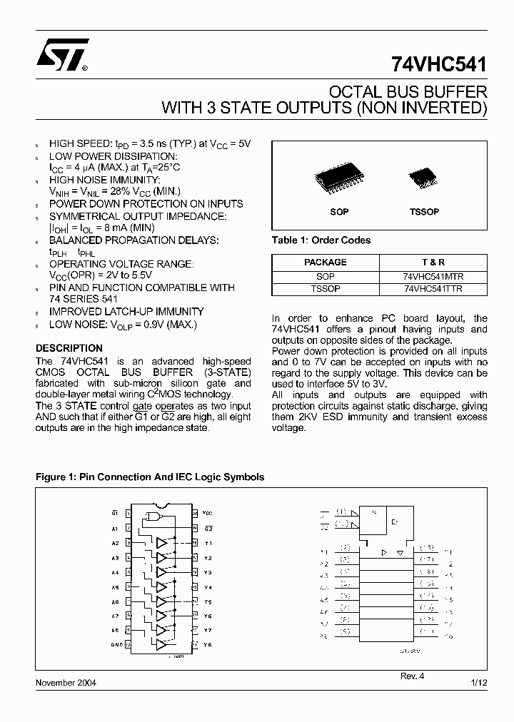 74VHC541MTR_4683929.PDF Datasheet
