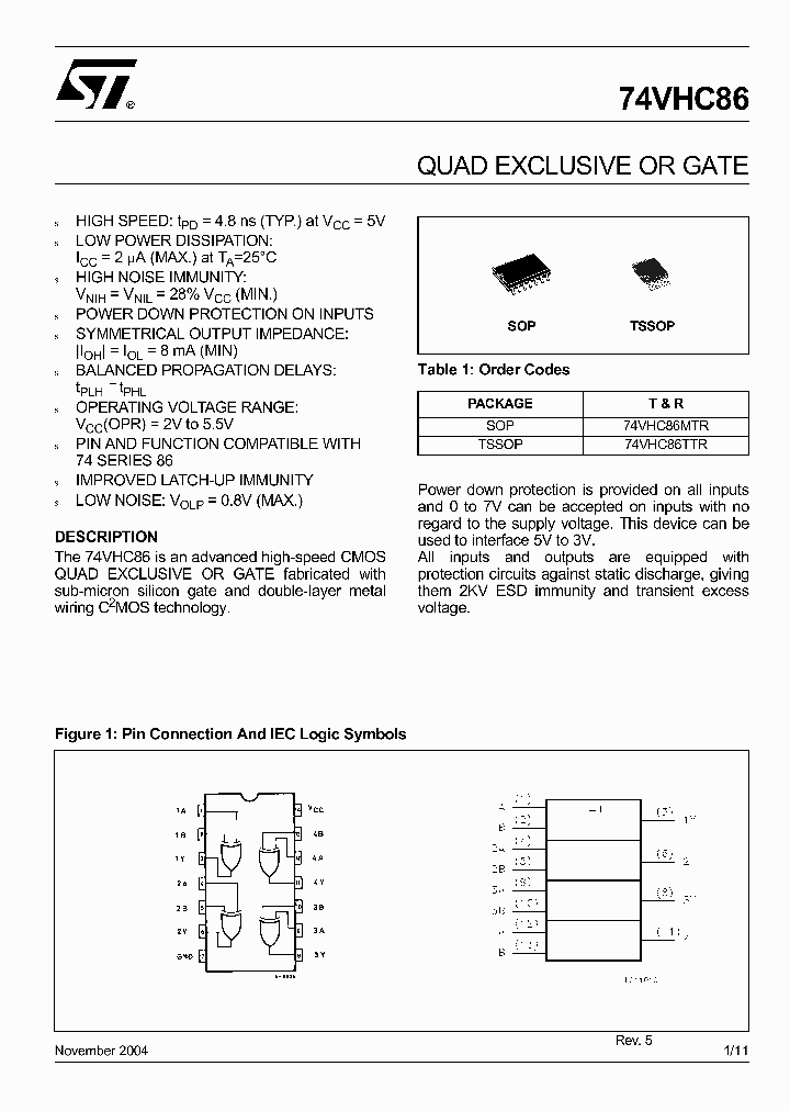 74VHC86TTR_4517666.PDF Datasheet