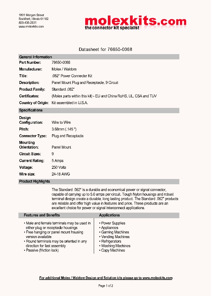 76650-0068_4595480.PDF Datasheet