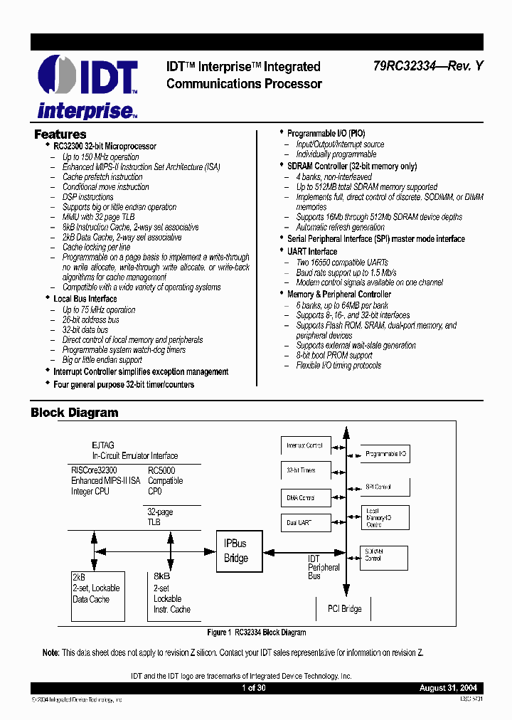 79RC32334-100BB_4178605.PDF Datasheet