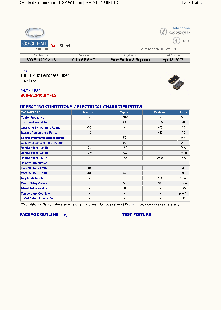 809-SL1400M-18_4601012.PDF Datasheet