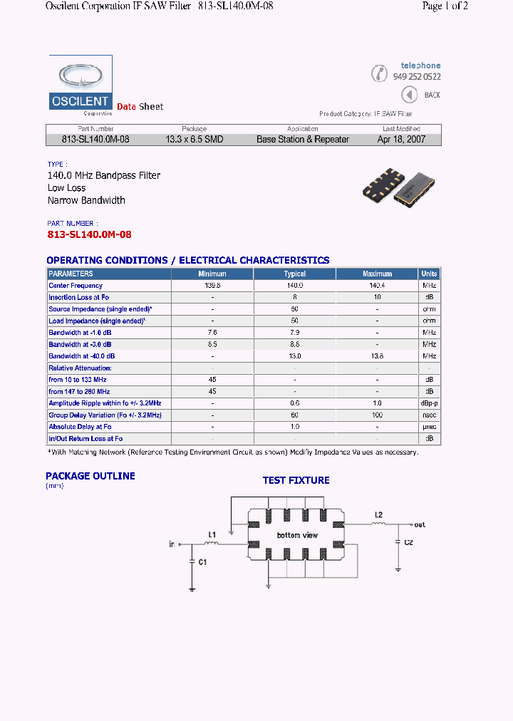 813-SL1400M-08_4529750.PDF Datasheet