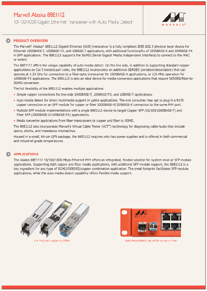 88E1112_4530396.PDF Datasheet