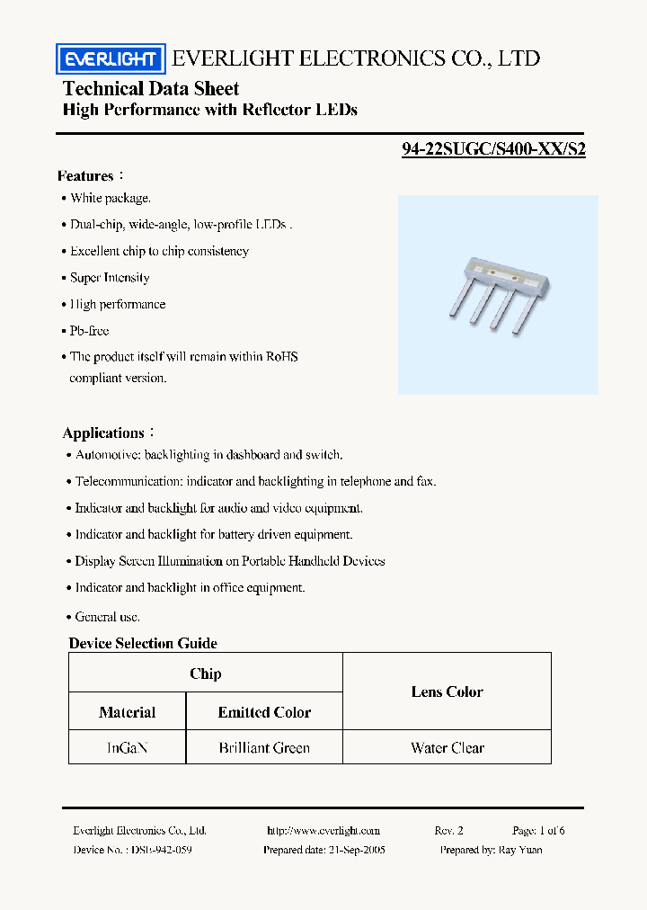 94-22SUGC_4168727.PDF Datasheet