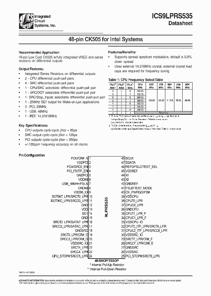 9LPRS535BFLF_4510787.PDF Datasheet