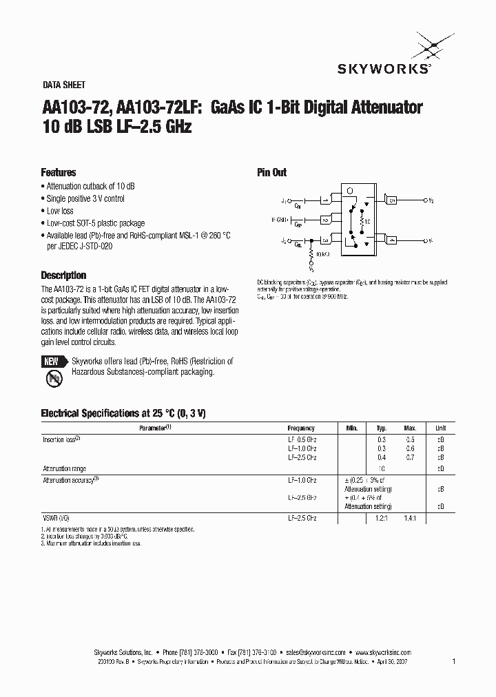 AA103-72LF_4522859.PDF Datasheet
