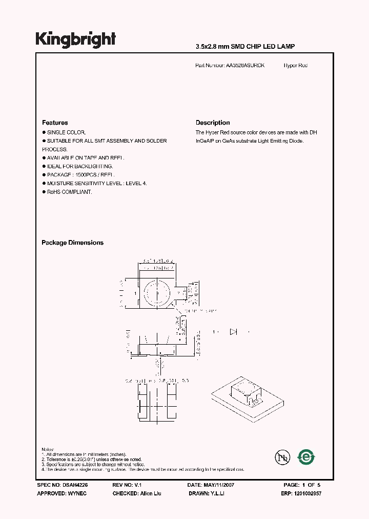 AA3528ASURCK_4175063.PDF Datasheet