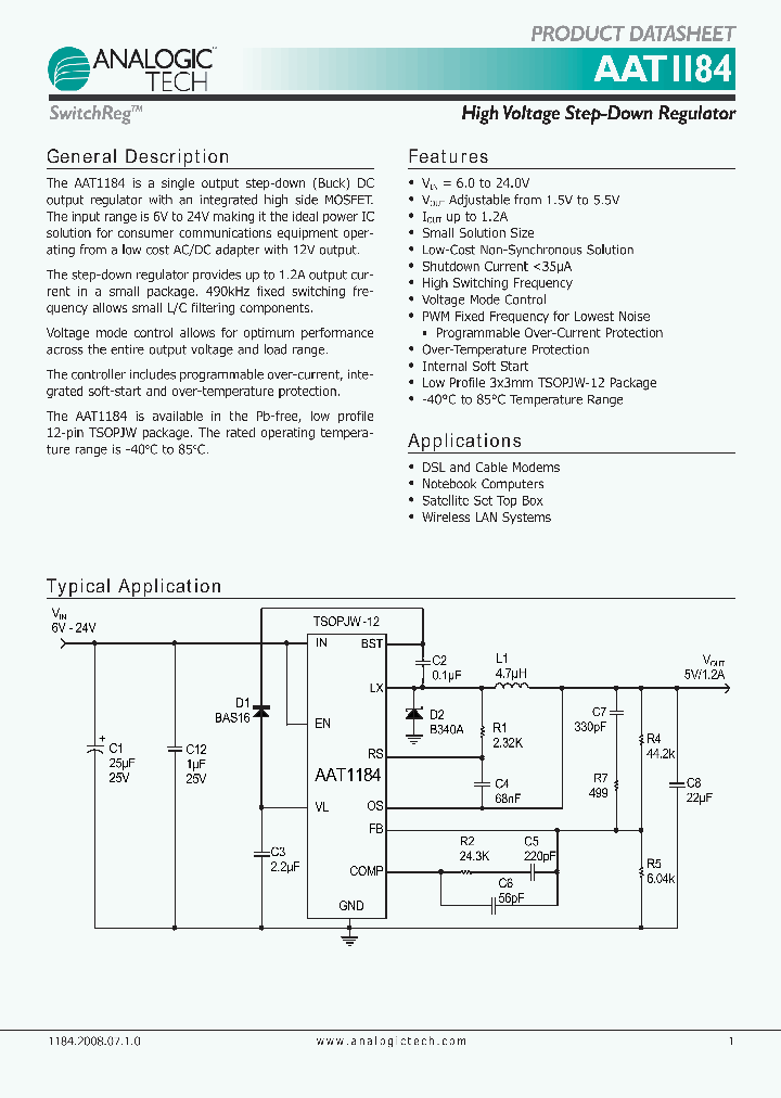 AAT1184_4247429.PDF Datasheet